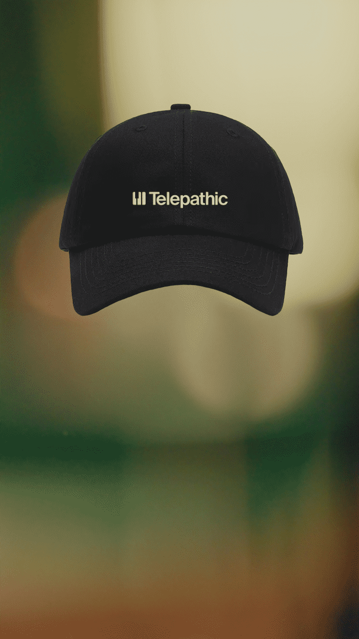 Tele Hat Black Telepathic Twill Hat – Telepathic Instruments