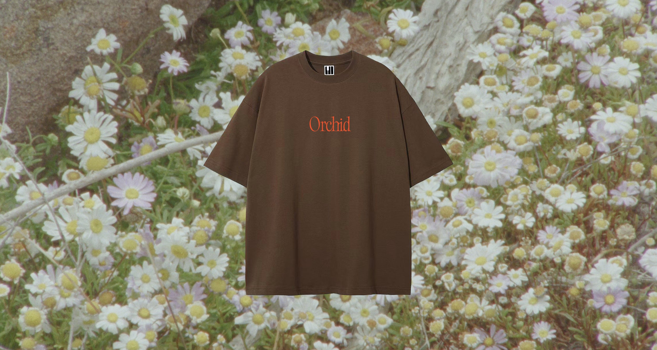 Brown Orchid Eye Tee
