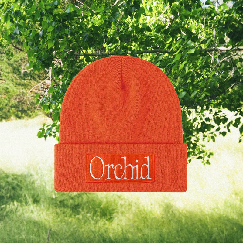 Orange Orchid Beanie